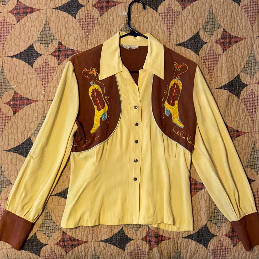 Vintage Western Shirt 1940s